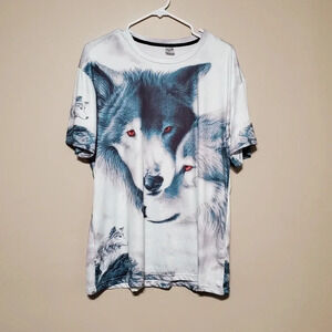 Fever Logic 1881 Wolf Wolves T-Shirt Adult Size 2XL XXL All Over Sublimation